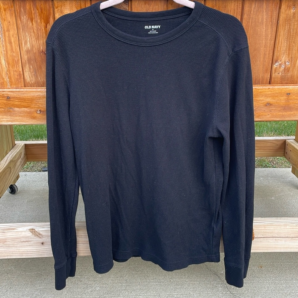 Old Navy Men’s Black Thermal Shirt size Medium